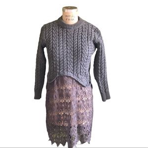 Match Knit Sweater_L